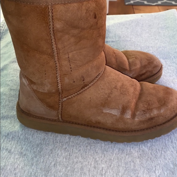 CHESTNUT UGGS. SIZE 10. - Picture 6 of 7
